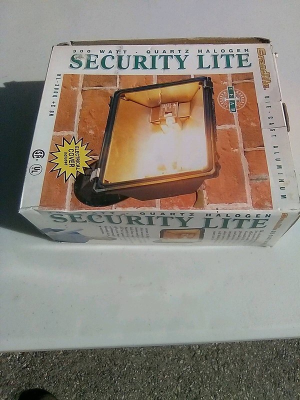 Grandlite brand quartz halogen security light 300 watt