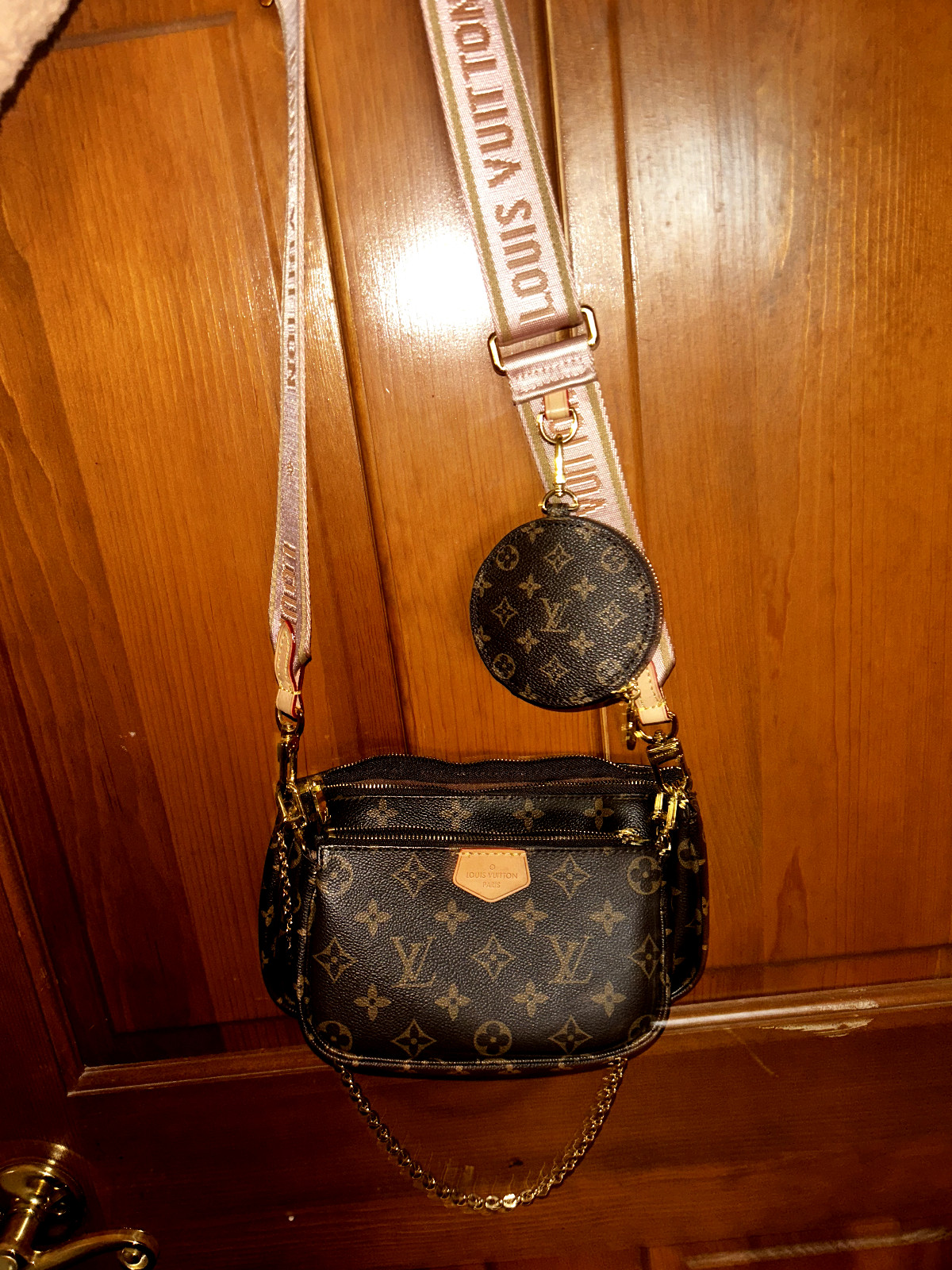 monogram multi pochette accessories rose clair louis Vuitton luxury authentic