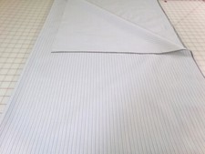 Blue White Stripe Fabric BLEND - Lightweight. Approx. 31 x 45. M25-420