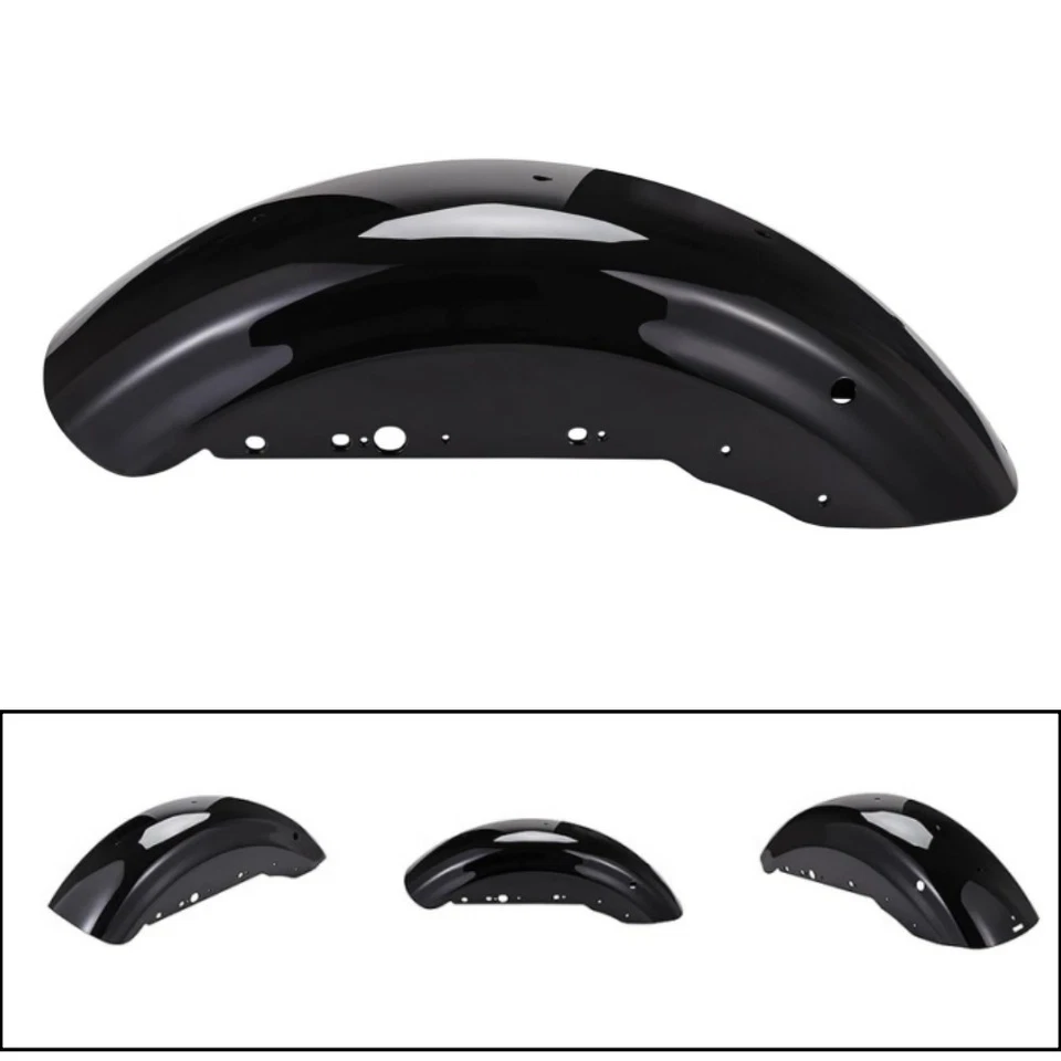 Rear Fender Gloss Black For Harley Davidson Sportster XL883 XL1200 48 72 2004-up - Image 3 of 4