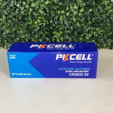 PKCELL CR2032 3V Lithium Coin Batteries 20x5 100 Total 