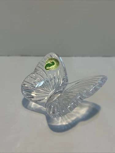 Vintage Waterford Crystal Butterfly Paperweight Figurine