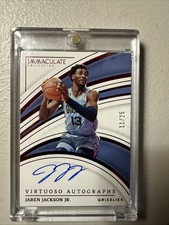 2022-23 Immaculate Collection Virtuoso Autographs Jaren Jackson 11/25