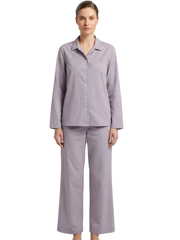 Seidensticker bodywear Damen Pyjama lang | 36-48 | Mauve Shadow/Shadow - Bild 1 von 3
