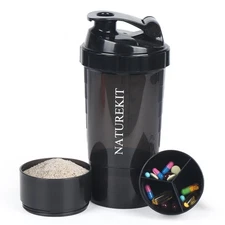Shaker Bottle,Protein Shaker Bottle, 16 oz GYM Shaker Cup with shaker Ball,Sh...