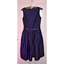 Isaac Mizrahi Target Dress - Belted Blue 50s Retro Preppy Sleeveless - Womens 2