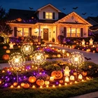 Halloween Decorations Outdoor Solar Halloween Lights Firework Patio Garden Decor