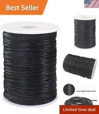 Multipurpose 2mm Satin Nylon String - Perfect for Beading, Macrame, and More