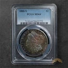 1882-S Morgan Silver Dollar $1 - PCGS MS63+ - San Francisco - Toning
