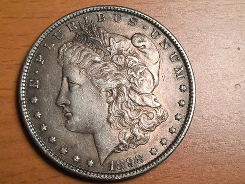 New Listing1898 Morgan silver dollar $1 USA nice details and patina
