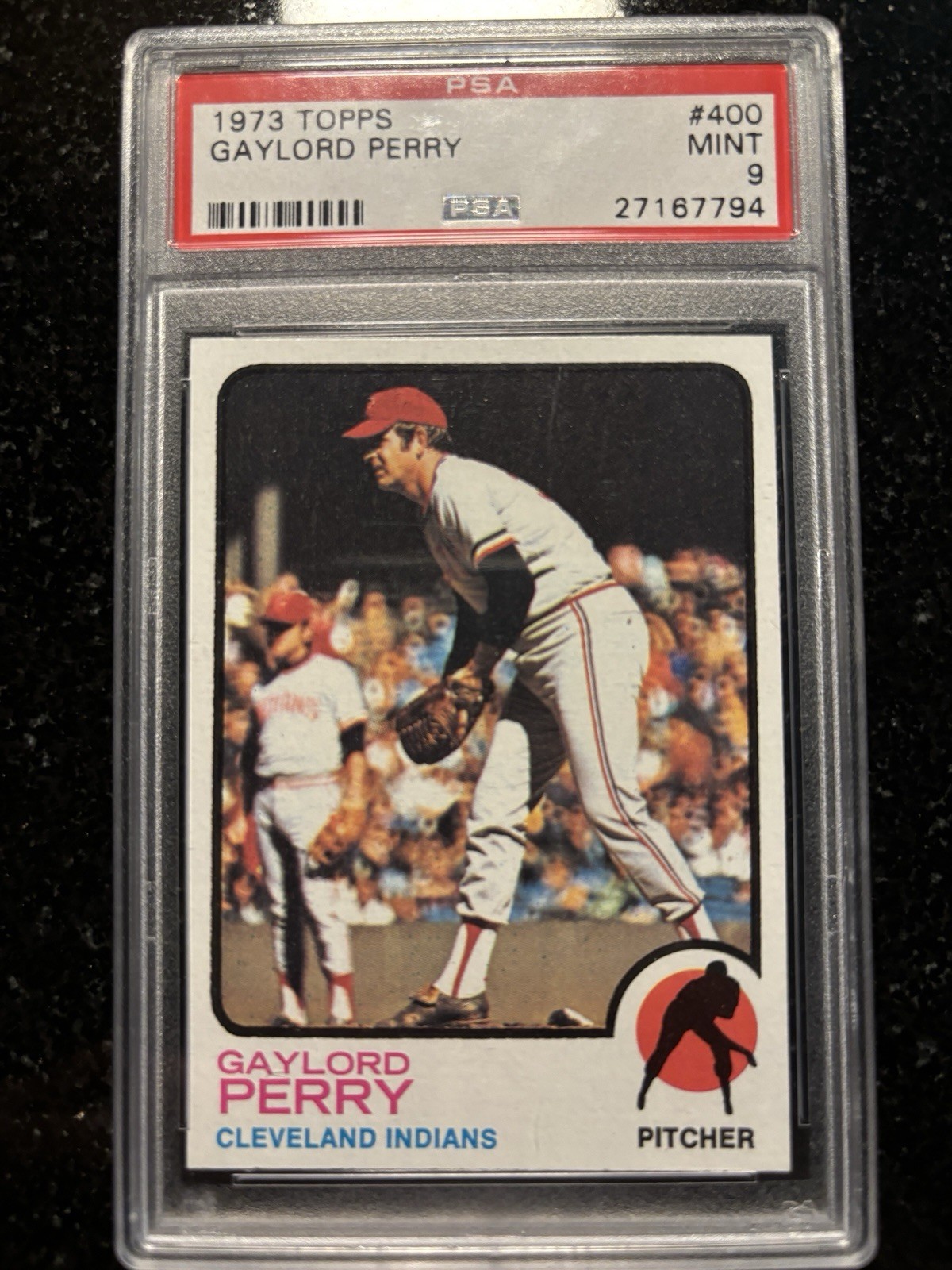 1973 TOPPS #400 GAYLORD PERRY CLEVELAND INDIANS - PSA 9 MINT