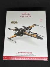 2016 Hallmark Star Wars T-70 X-WING FIGHTER - The Force Awakens Magic Sound NEW