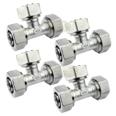 4 Pack RapidAir MaxLINE Compressed Air Piping 3/4'' Tee M8011 Max Line Rapid Air