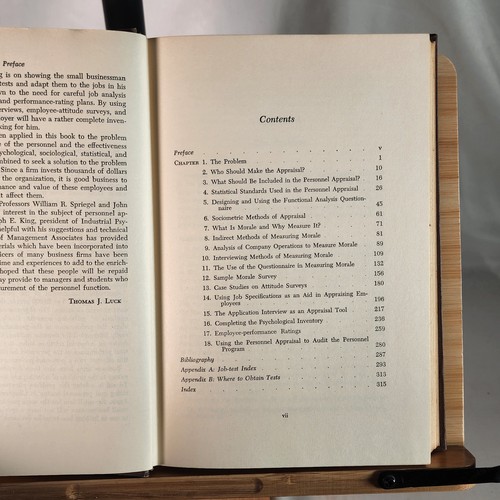 Personnel Audit and Appraisal by Thomas J Luck 1955 HC 1st Ed - Picture 7 of 7