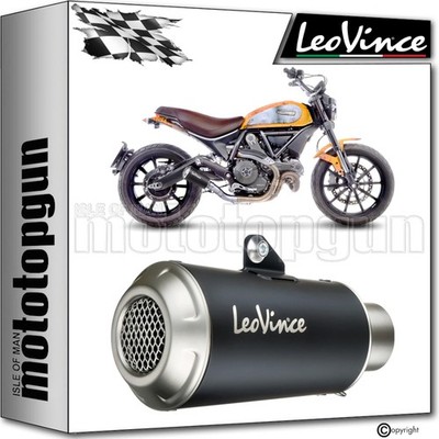 LEOVINCE EXHAUST LV-10 BLACK STEEL DUCATI SCRAMBLER 800 / FULL THROTTLE 2020 20