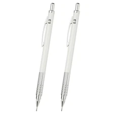 2Pcs Mechanical Pencil 0.9mm Broad Point for Drawing, White