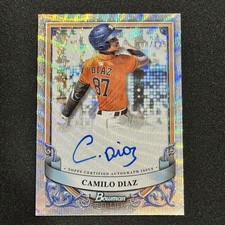 2024 Bowman Sterling Camilo Diaz Prospect Autographs On Card /125 #PA-CD Astros