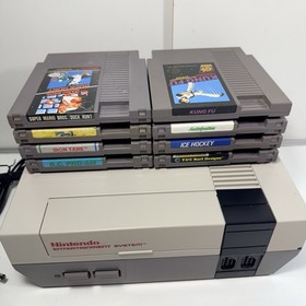 Nintendo NES Console System Bundle NEW 72 PIN Super Mario 8 Fun Games RESTORED!