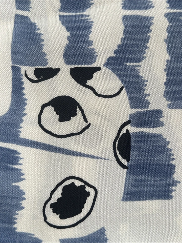 VTG Louis Feraud Haute Couture Paris 100% Silk Fabric Abstract 56" x 92"  2+ yds - Image 4 of 4