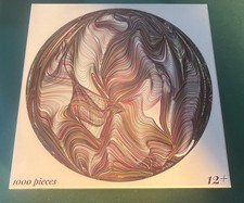 Bgraamiens Brain Games Flowing Rainbow Lines 1000 Pc Round Jigsaw Puzzle