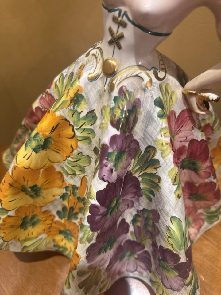 ITALIA GIOVANNI GIRARDI PORCELANA PINTADA A MANO 24KT GP 1/520 100% Original Foto 4 de 4