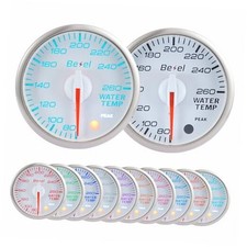 Water Temperature Gauge Kit Automotive Coolant Temp Gauge 80-260  White