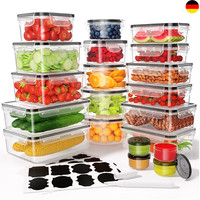 Frischhaltedosen Mit Deckel,Vorratsdosen Set 20 BehäLter Auslaufsicher Meal Prep