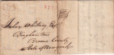 1811 Charles W Hare Letter Joshua Whitney Binghamton NY Bingham Land Agent