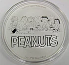 2023 Peanuts Worldwide SNOOPY 1 oz Silver 999+ Fine ART ROUND