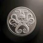 2019 In-Q-Tel Silver Shield 1 Troy Oz BU Round (InfoIndCom #7)+COA In Capsule