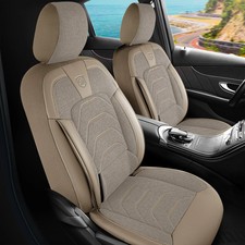 Sitzbezüge passend für Mercedes GLK-Klasse in Beige mit Rückentasche