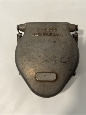 Vtg TEDECO Snap Cap Filler Cap Glenolden PA Industrial Aircraft Reservoir Cap