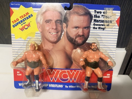 Galoob WCW Ric Flair & Arn Anderson Wrestling Figu...