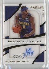 2020-21 Panini Immaculate Shadowbox Signatures 55/99 Justin Holiday Auto 1a07