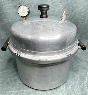 #ad Vintage Burpee Aristocrat Pressure Cooker Canner Canning Pot Aluminum USA $39.95