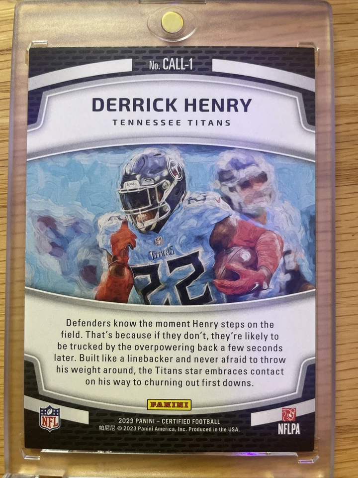 2023 Panini Certified - Calling Cards Derrick Henry #CALL-1 - Image 2 of 2