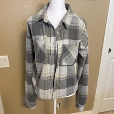 TS Thread and Supply Lightweight Plaid Jacket, Beige And Gray, Size XL