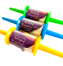 Kite Line 50 x 500 ft w/swivel on Stake Winders. BUNDLE of 3  by Premier Kites