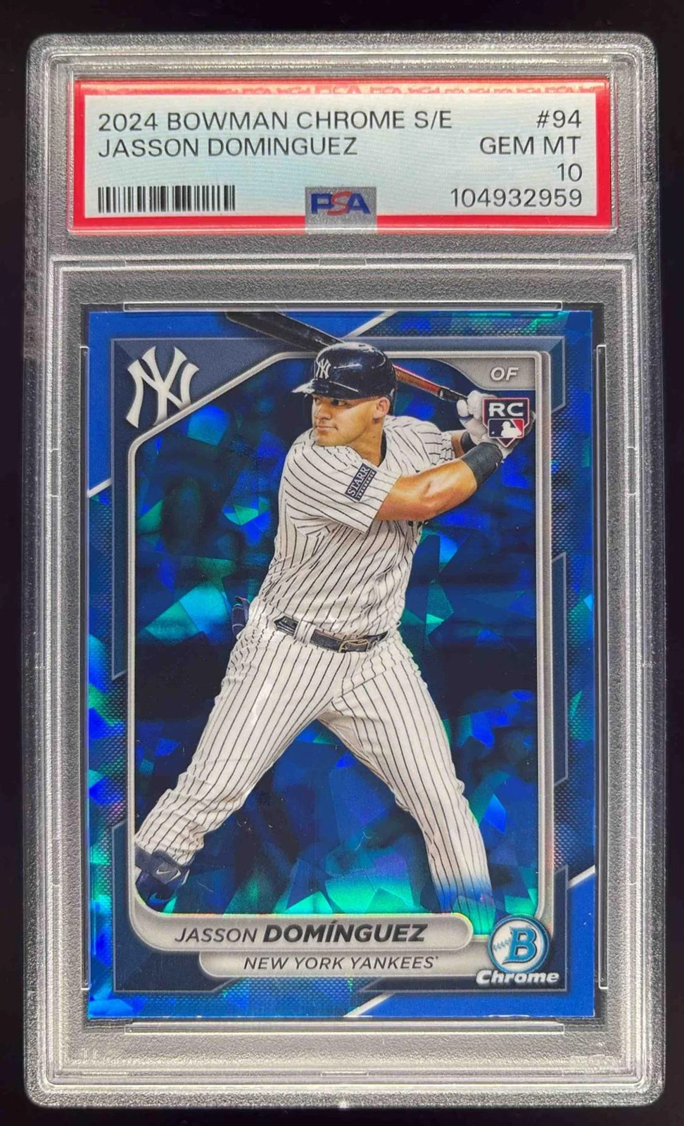 2024 Bowman Chrome Sapphire #94 Jasson Dominguez RC PSA 10
