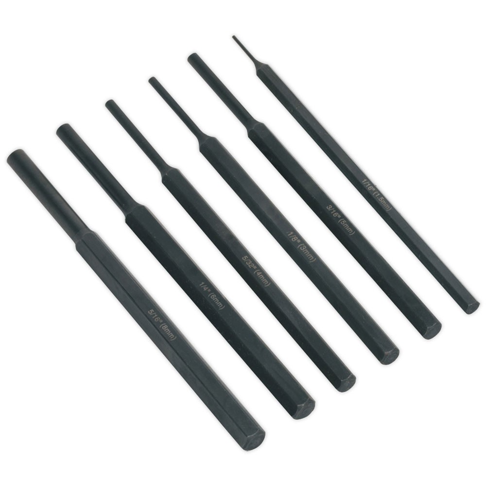 Siegen Parallel Pin Punch Set 6pc