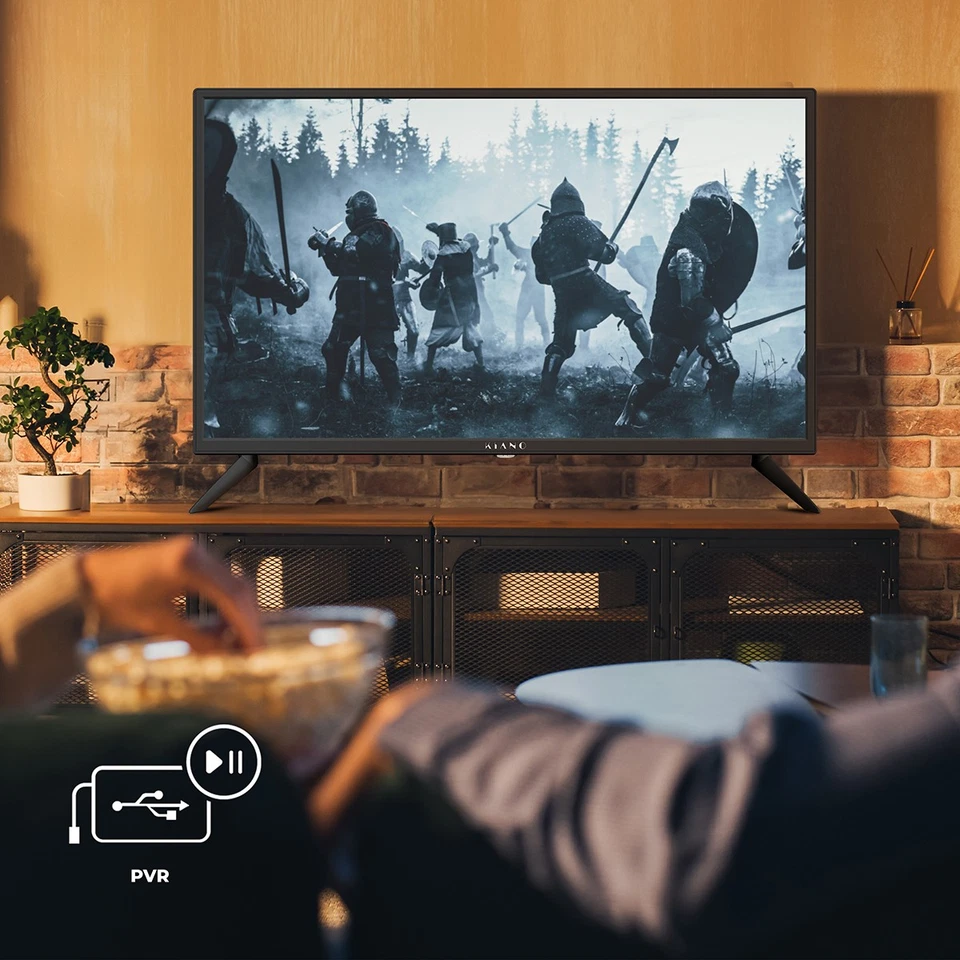 Kiano Slim 32" HD LED TV | DVB-T2/S2 CI+ | USB PVR HDMI | Dolby Audio - Bild 3 von 4
