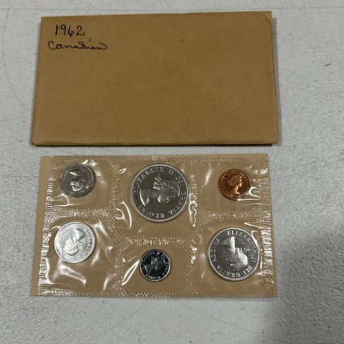 1962 Royal Canadian Uncirculated Mint Set 80% Silver