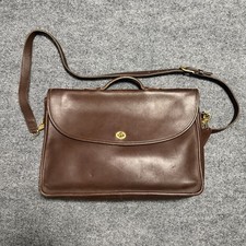 Vintage Coach Brown Leather Business Bag Briefcase A6C 5265