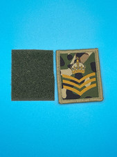 UBACS Rank Patch - King Charles Crown - Gold on MTP - Staff Sergeant SSgt CSgt C