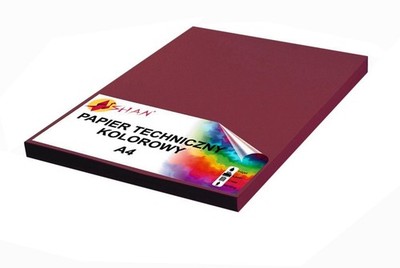 Technisches Papier A4 160g kastanienbraun v2 50 Blatt