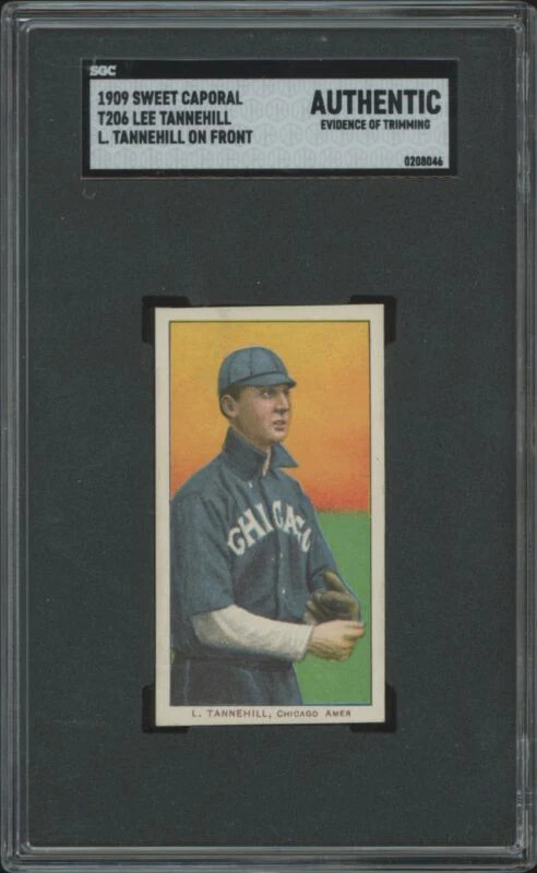 1909 T206 LEE TANNEHILL NNO EXMT SWEET CAPORAL 150 L. SGC A CHICAGO WHITE SOX