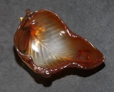 Antique Chinese carved agate brush washer, Qing Dynasty, 19th century. SUPERB.