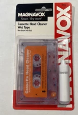 Magnavox Cassette Head Cleaner Wet Type M62020 w/liquid