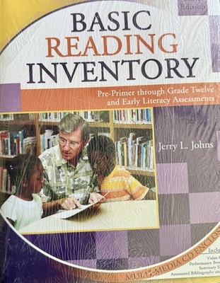 New Basic Reading Inventory  Tenth Edition By Jerry L. Johns. Plastic wrapped.