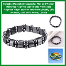 Hematite Magnetic Bracelets for Men and Women Hematite Magnetic Stone Beads A...